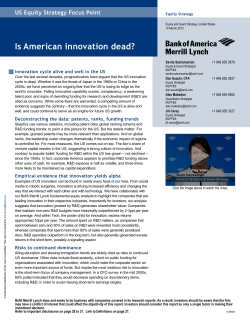 Merrill Lynch Research - UAFS College of Business