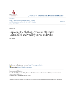 Exploring the Shifting Dynamics of Female Victimhood and Vocality
