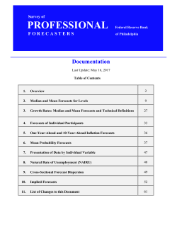 Documentation - Philadelphia Fed
