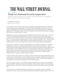 Trade is a National Security Imperative