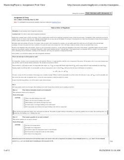 MasteringPhysics: Assignment Print View http://session