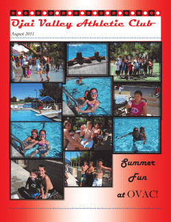 August - Ojai Valley Athletic Club