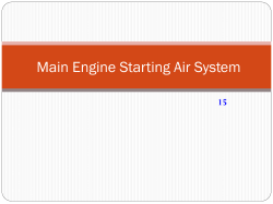 Main Engine Starting Air System