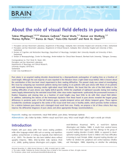 About the role of visual field defects in pure alexia