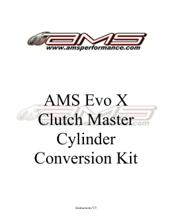 AMS Evolution X Clutch Master Cylinder
