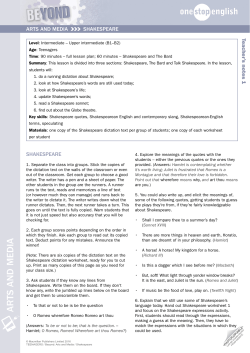 arts and media - Onestopenglish