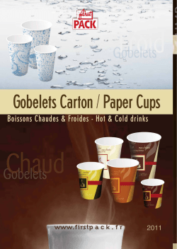 paper cups for hot drinks / gobelets carton pour boisson