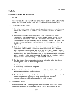 Board Policy 509 - Edina Public Schools