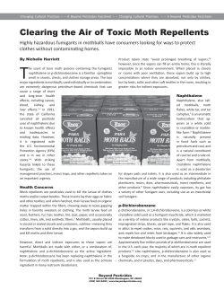Clearing the Air of Toxic Moth Repellents