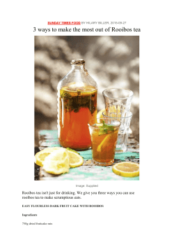 See recipes - Rooibos Ltd
