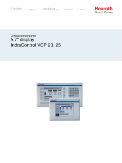 5.7" display IndraControl VCP 20, 25