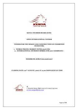 Page 1 of 70 KENYA TOURISM BOARD (KTB)