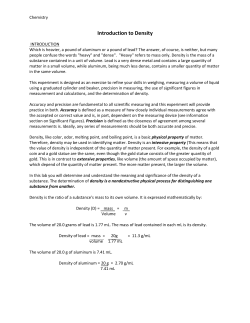 Introduction to Density