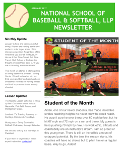 January 2017 Newsletter - National School of Baseball