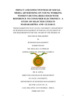 impact and effectiveness of social media advertising on young