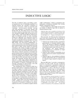 Inductive Logic - Branden Fitelson