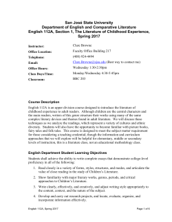 Section 01 - Browne - San Jose State University