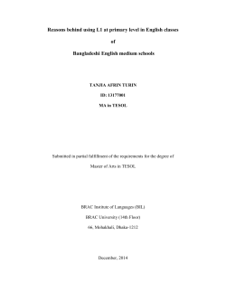 Tanjia Afrin - BRAC University Institutional Repository