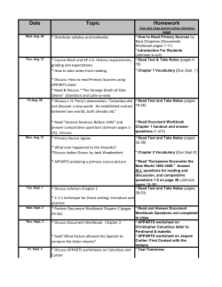 AP US History Assignments