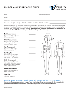 uniform measurement guide