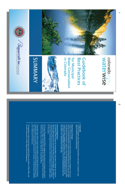 Summary Guide - Colorado WaterWise