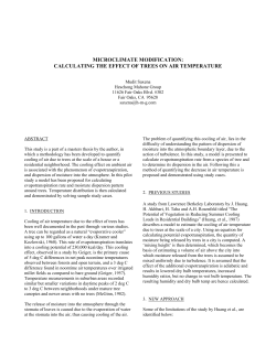 Microclimate Modification