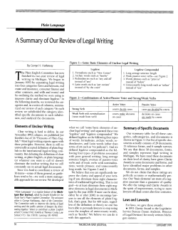 A Summary of Our Review of Legal Writing