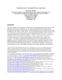 Homeland Security v. Homeland Defense