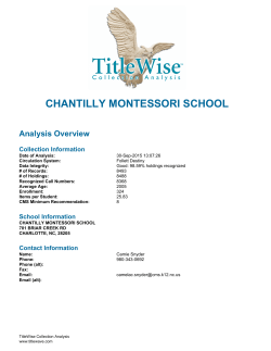 chantilly montessori school