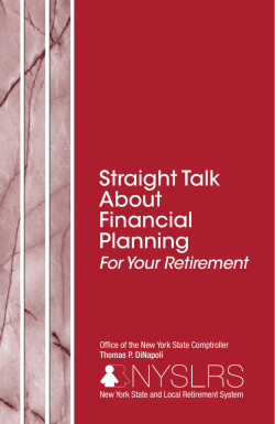Straight Talk About Financial Planning