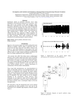 Paper Template for INTERSPEECH 2015