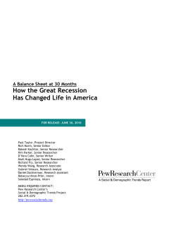 How the Great Recession Has Changed Life in America