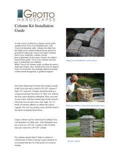 Column Kit Installation Guide