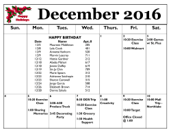 December 2016 - Briarcliff Oaks