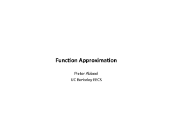 Func on Approxima on - People @ EECS at UC Berkeley