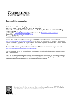 Public Relief and Private Employment in the Great Depression