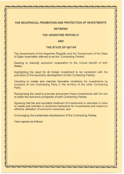 the reciprocal promotion ano protection of investments between the