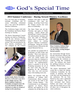 Fall 2014 - MyKairos