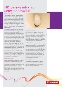 PIR data sheet