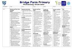 numeracy curriculum 2016-2017