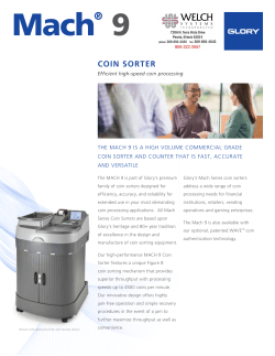COIN SORTER - Welch Systems