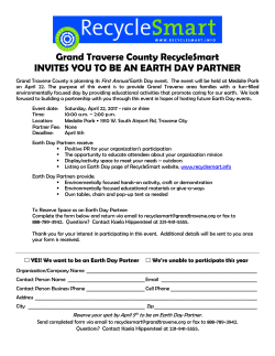 our Earth Day Partner Invitation
