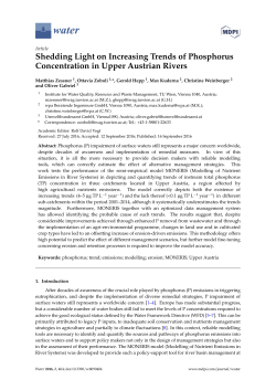Shedding Light on Increasing Trends of Phosphorus