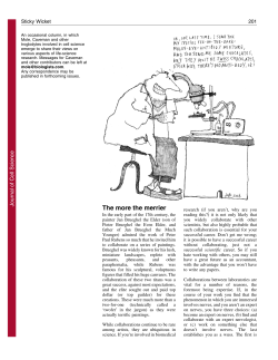 The more the merrier - Journal of Cell Science