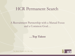 Brochure - HCR Permanent Search