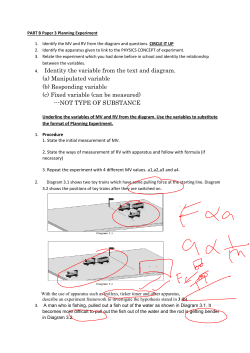 4. Identity the variable from the text and diagram. (a) Manipulated