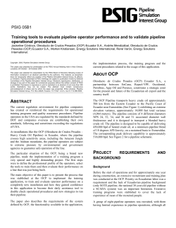 Training tools to evaluate pipeline operator performance