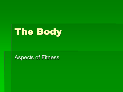 PE-SG Homework 12 Notes - Aspect of Fitness