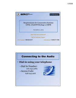 Consecutive Systems Handout - Association of State Drinking Water