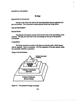 Ecology